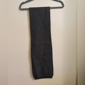 Dark Charcoal Grey Knit Scarf
